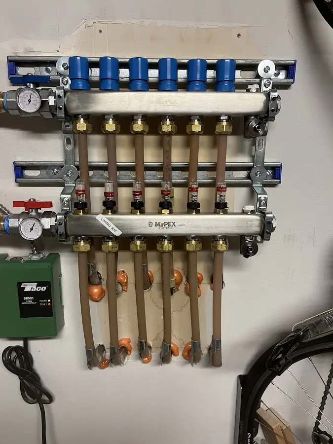 Plumber performing Gas Line Installation at a residential property in Monrovia